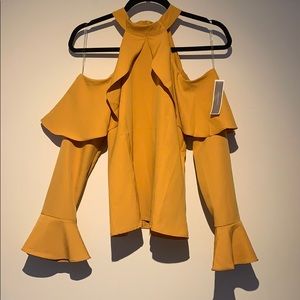 JOAQUÍN BLANCO ruffle halter top